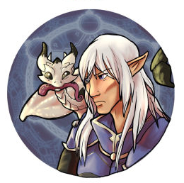 2.25" Pin Estinien and Orn Khai - Shadowbringers