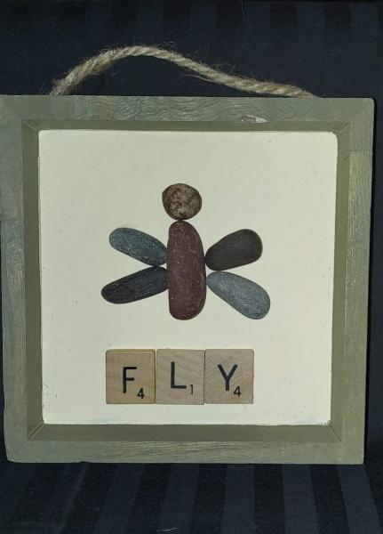 "Fly" Pebble Art