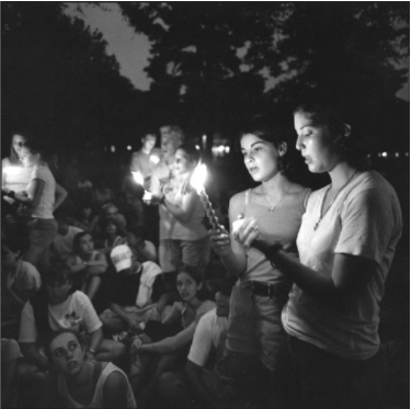 Havdallah Service, NFTY Southern Institute, Henry S. Jacobs Camp. Utica,  Mississippi.