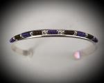 Sterling Purple and Brown Niobium Bracelet