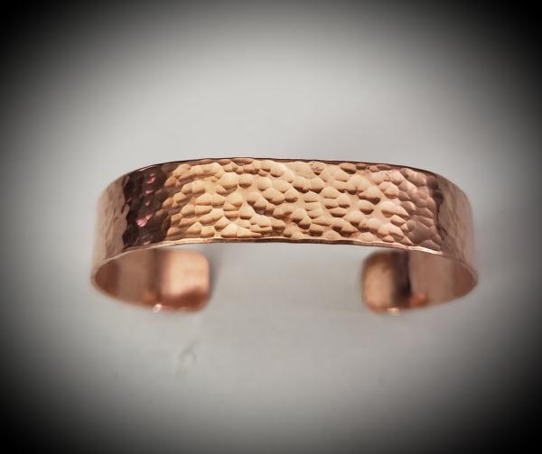 Heavy Copper Hammered Bracelet