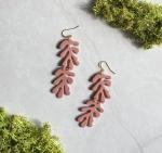 Double Coral Dangles