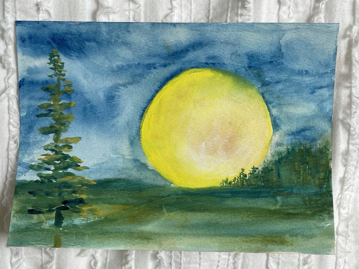 "Campsite Moon" picture