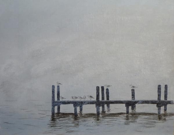 Waiting for the Fog to Clear 11 x 14 picture