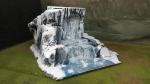 CUSTOM Snow & Ice Winter WATERFALL w/ 22 PC MODULAR RIVER SET