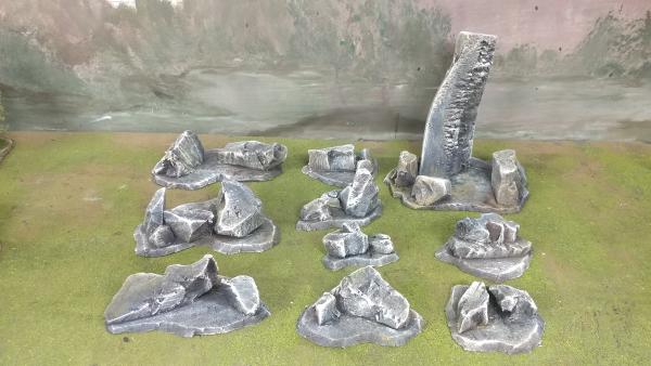 9 pc. Deadlands Rocky Outcropping Scatter Terrain