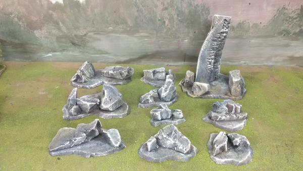 9 pc. Deadlands Rocky Outcropping Scatter Terrain picture