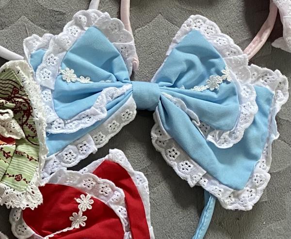 Baby Blue lace lolita headband