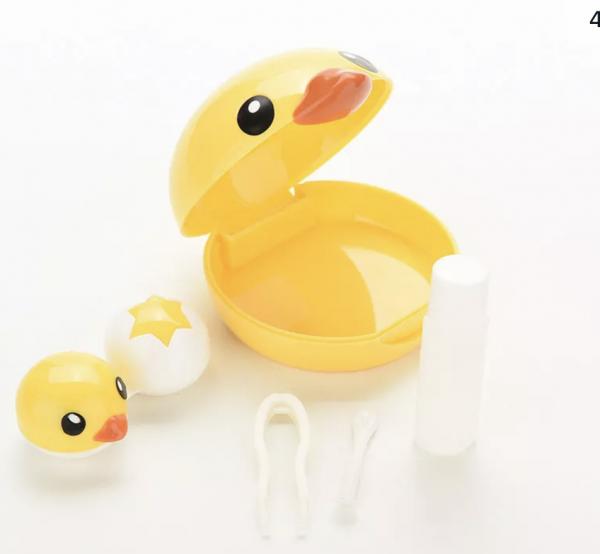 Cute 3D duck contact case picture