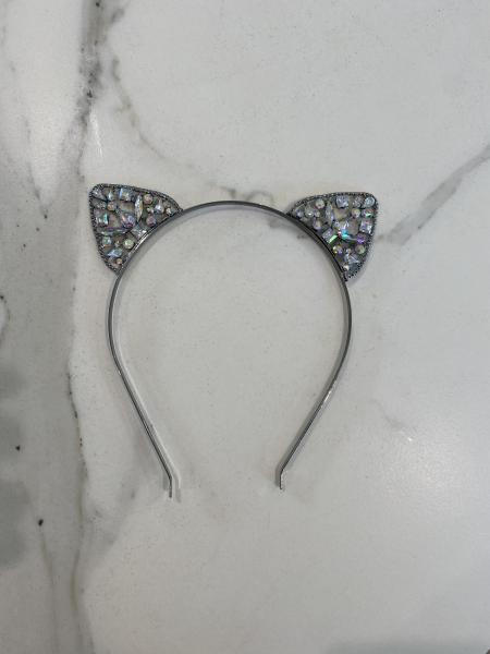 Black holographic Cat ears picture