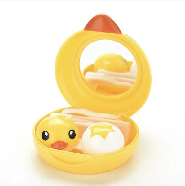 Cute 3D duck contact case picture