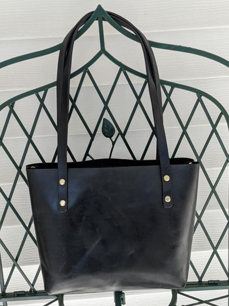 Leather tote bag - Medium picture