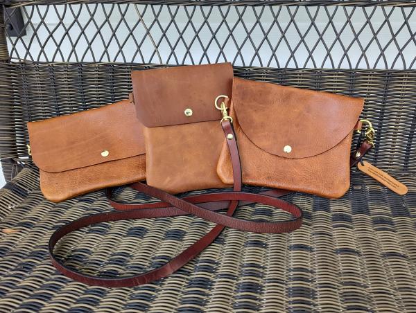 Leather cross body bags - small