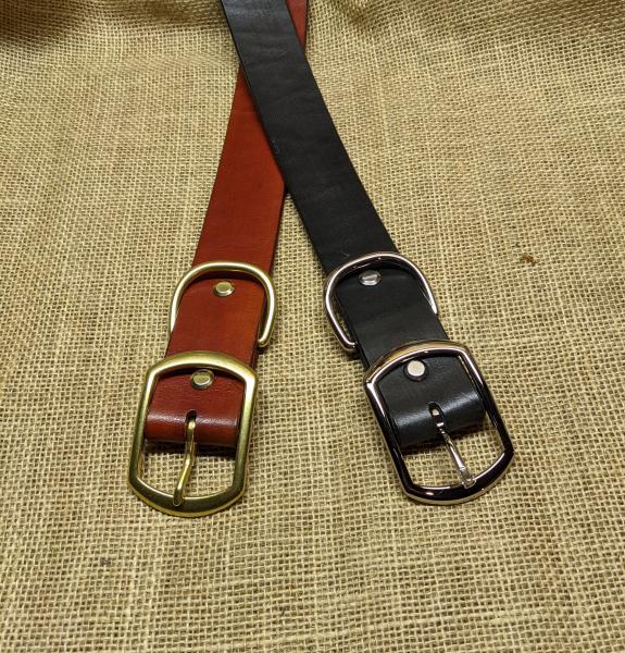 1 1/2 leather dog collar