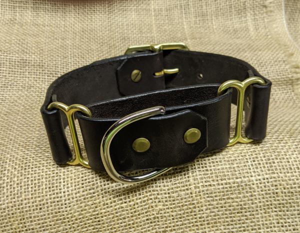 1 1/2 inch leather martingale collar picture