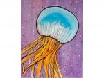 Jellyfish Stardust - Mixed Media with Epoxy Finish