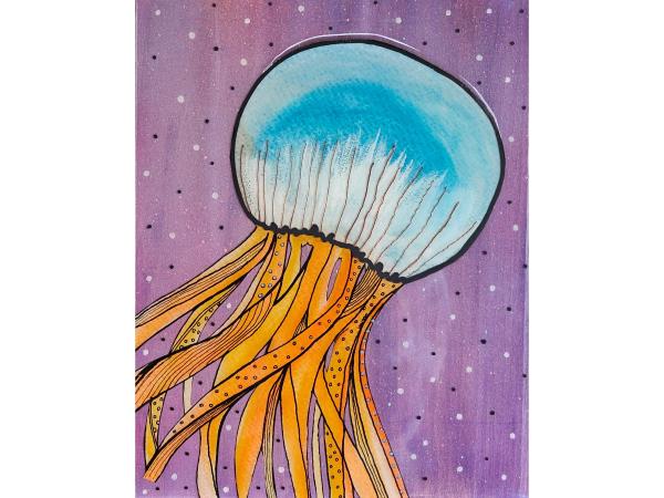 Jellyfish Stardust - Mixed Media with Epoxy Finish picture
