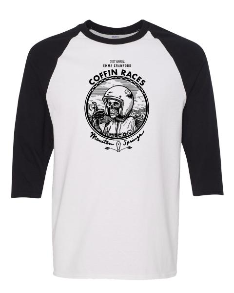 2025 Emma Crawford Coffin Races Tee-BASEBALL 3/4 SLEEVE UNISEX