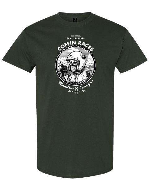 2025 Emma Crawford Coffin Races UNISEX FOREST GREEN Tee