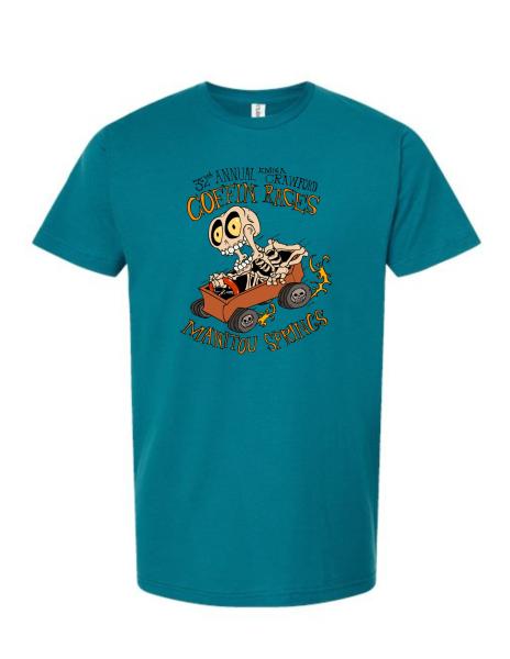 2026 Emma Crawford Coffin Races Tee- TEAL UNISEX-PRESALE