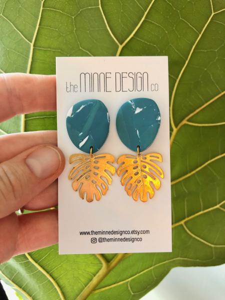 Mila Earrings in Tropical Turquoise picture