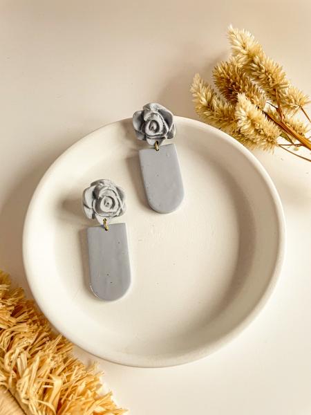 Delilah Earrings in Grey picture