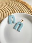 Rae Earrings in Dusty Light Blue