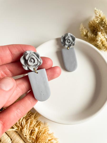 Delilah Earrings in Grey picture