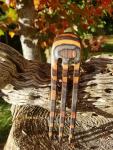 Wooden Hair Claws and Butterflies