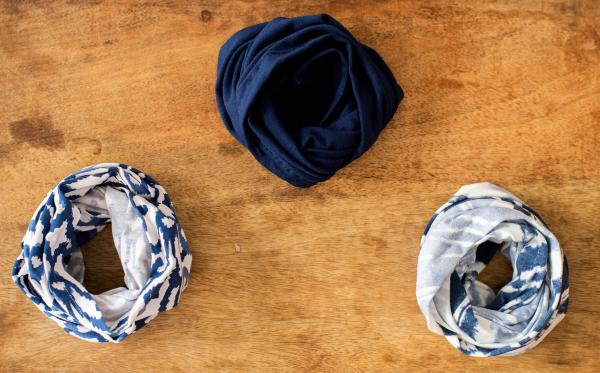 Blue Mosaic Bohemian Headband - Mask Headband - Teen Girl Clothing - Nurse Headband - Fitness Headband - Spring Wide Headband picture