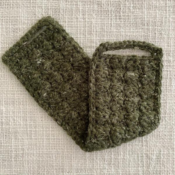 Green Crochet Mug Cozy - Coffee Mug - Mug Crochet Wrap - Mug Warmer - Coffee Cozy - Tea Cozy - Cup Cozy - Cozies - Handmade - Crochet - Sewn picture