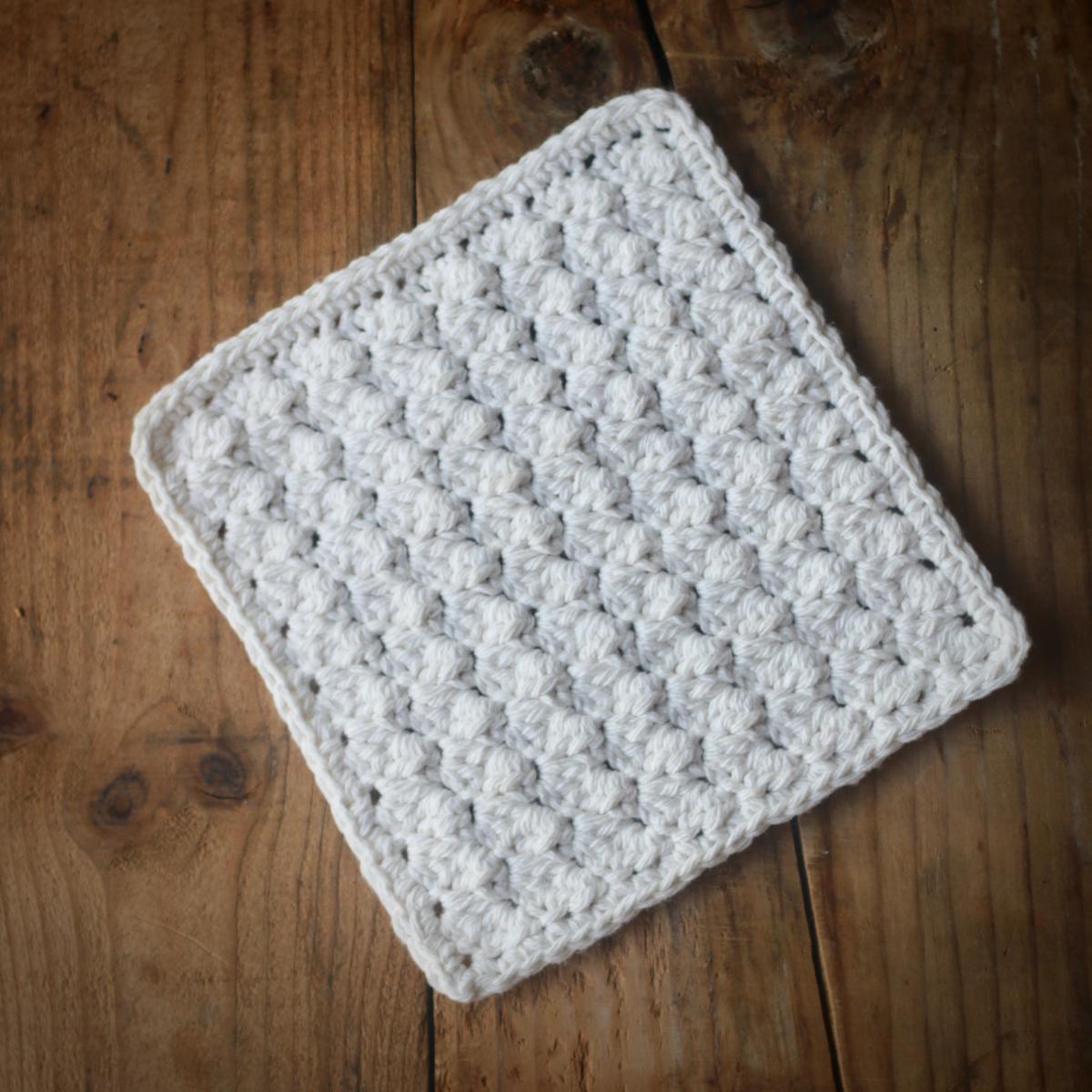 100% Cotton Crochet White Dishclothes - Washclothes - Dishrags - Sewn Washclothes - Cotton Washclothes - Yarn Washclothes - Washcloth picture