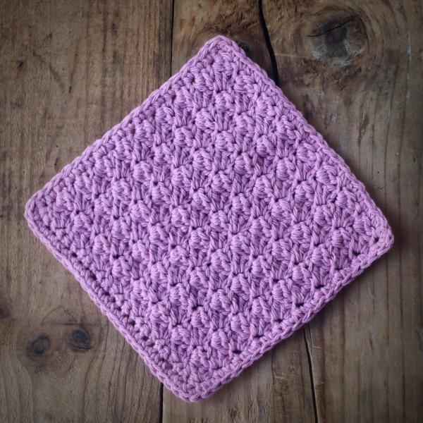 Set of Pink and White 100% Cotton Crochet Dishcloth Washcloth - Dishrag - Sewn Washclothes - Cotton Washcloth - Yarn Washclothes - Washcloth picture