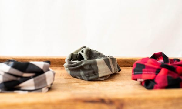 Set of Three Headbands - Camouflage, Red & Black Checkered - Bohemian Headband - Mask Headband - Teen Girl Clothing - Nurse Headband picture