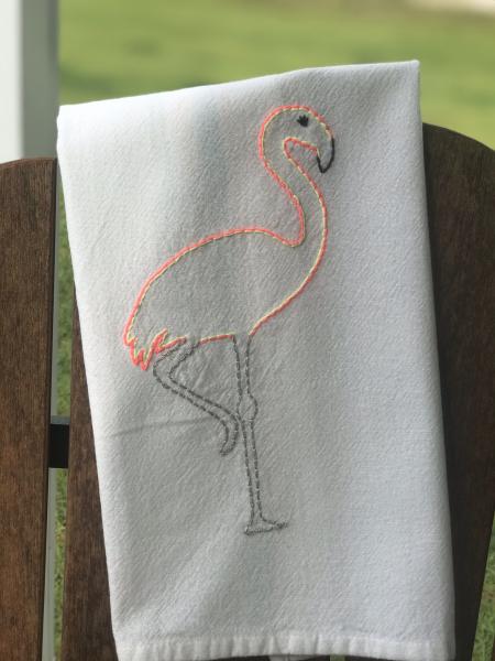 Single flamingo picture