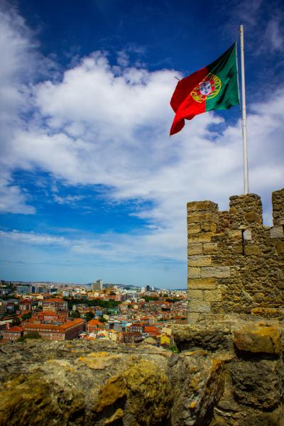 Portugal Flag Lustre Print