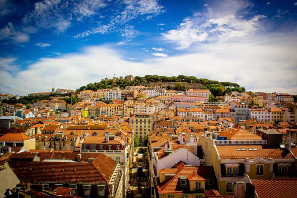 City of Lisbon Lustre Print picture