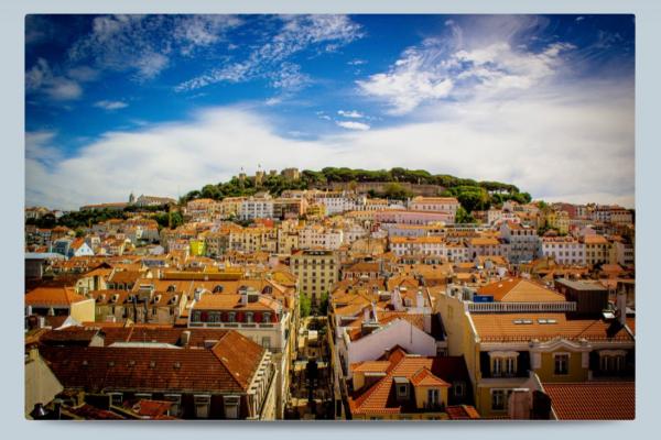 City of Lisbon Metal Print