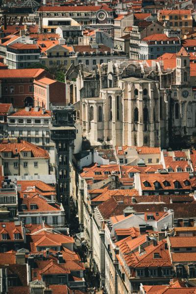 Overlooking Lisbon Lustre Print picture