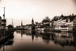 Zurich Downtown Vintage Lustre Print