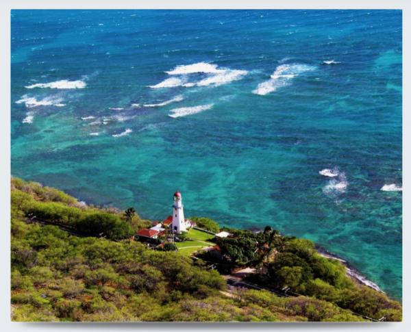 Diamondhead Lighthouse Metal Print picture