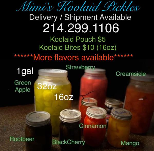 Mimi’s Koolaid Pickles