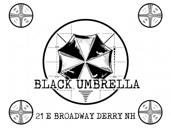 Black Umbrella Tattoos