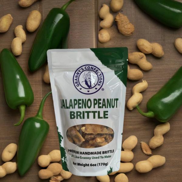Granny's Confections Handmade Jalapeno Peanut Brittle - 6oz Bag (Jalapeno Peanut Brittle)