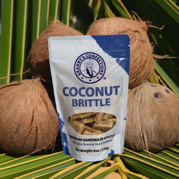 Granny's Confections Handmade Coconut Brittle - 6oz Bag (Coconut Brittle)