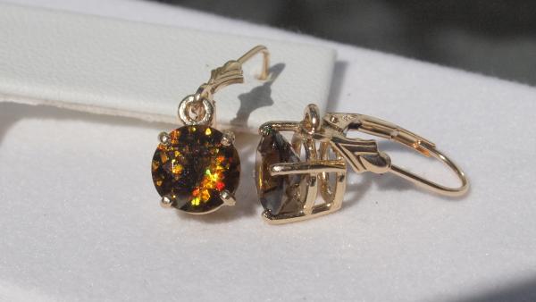 sphene leverback earrings picture