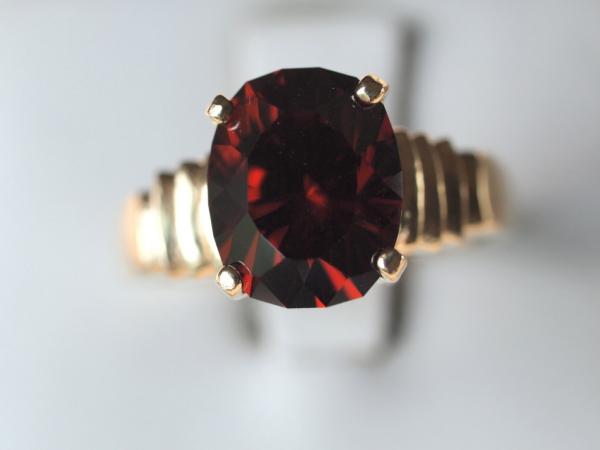 Red Spinel 14kt gold ring picture