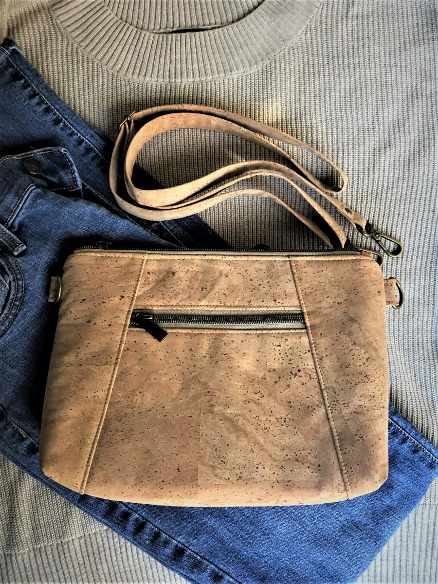 Cork crossbody bag - natural picture