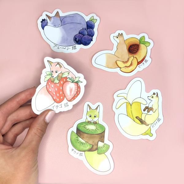 Fruit Fox Vinyl Sticker Bundle! picture