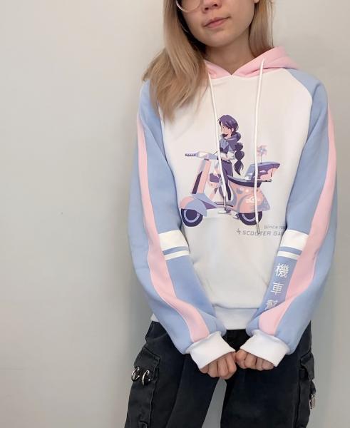 Color Block Scooter Gang Hoodie picture